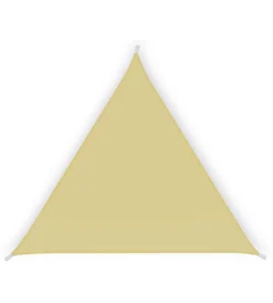 Coperture Per Esterno E Accessori- Tenda vela da esterno triangolare ombreggiante in poliestere colore beige essenza 5x5x5 metri