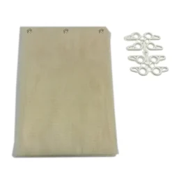 Best Tenda zanzariera ad anelli per portafinestra beige 150x250 cm Tessile D'Arredo