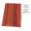 Tessile D'Arredo|Tenda zanzariera ad anelli per portafinestra fantasia arancione 150x250 cm