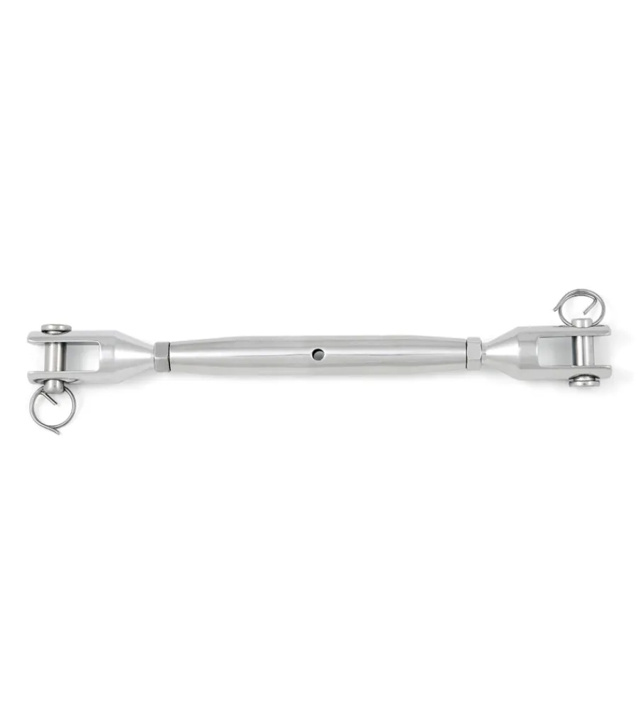 Sistemi Di Fissaggio- Tenditore a 2 forcelle m4 in acciaio inox a4 - aisi 316