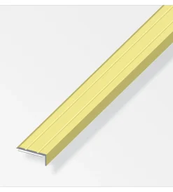 Alfer aluminium Ferramenta Per Mobili E Infissi|Terminale alluminio oro 25 x 8 aa sv 1 metro.