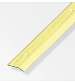 Alfer aluminium Ferramenta Per Mobili E Infissi|Terminale 30x5 alluminio ottonato - 1 metro.