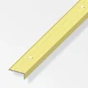 Hot Terminale 25x20 alluminio ottonato  forato 1 metro. Ferramenta Per Mobili E Infissi