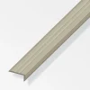 Alfer aluminium Ferramenta Per Mobili E Infissi|Terminale 25x11 pvc beige-marrone - 1 metro.