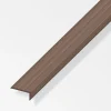 Ferramenta Per Mobili E Infissi-Alfer aluminium Terminale 25x11 pvc marrone - 1 metro.