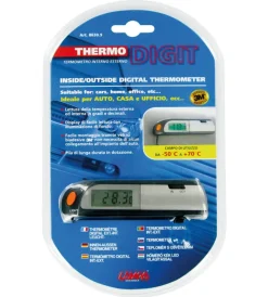 Lampa Auto Interno|Termometro thermo-digitale interno/esterno   dimensione: 115x27x15 mm  86309