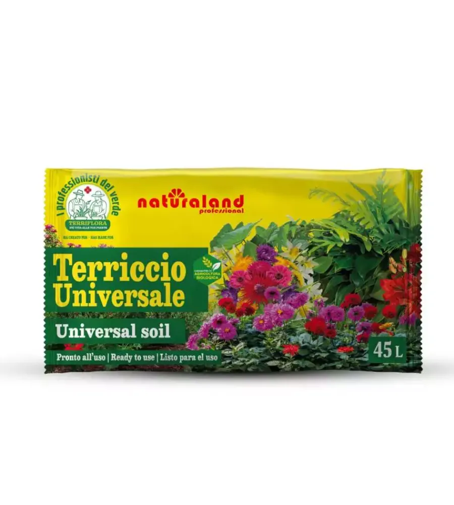 Coltivazione E Cura|Terriccio universale multiuso per piante verdi e fiorite euroterriflora 45 litri