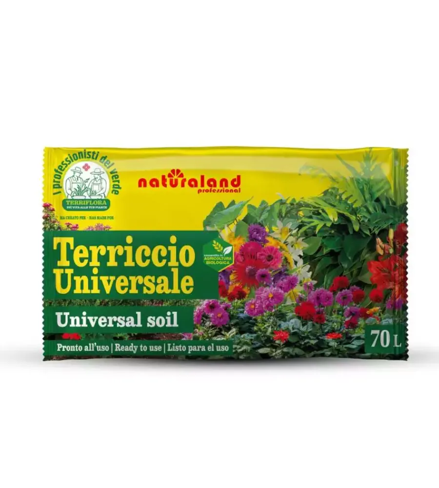Coltivazione E Cura- Terriccio universale multiuso per piante verdi e fiorite euroterriflora 70 litri