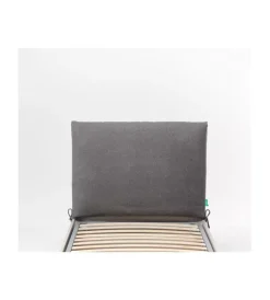 Clearance Testiera singola in tessuto "soffy" tortora 90 cm Letti E Comodini
