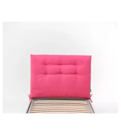 Letti E Comodini|Testiera singola in tessuto trapuntato "soffy" fucsia 90 cm