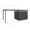 Discount Tetto laterale casetta highline mis. h4 grigio scuro Casette Da Giardino
