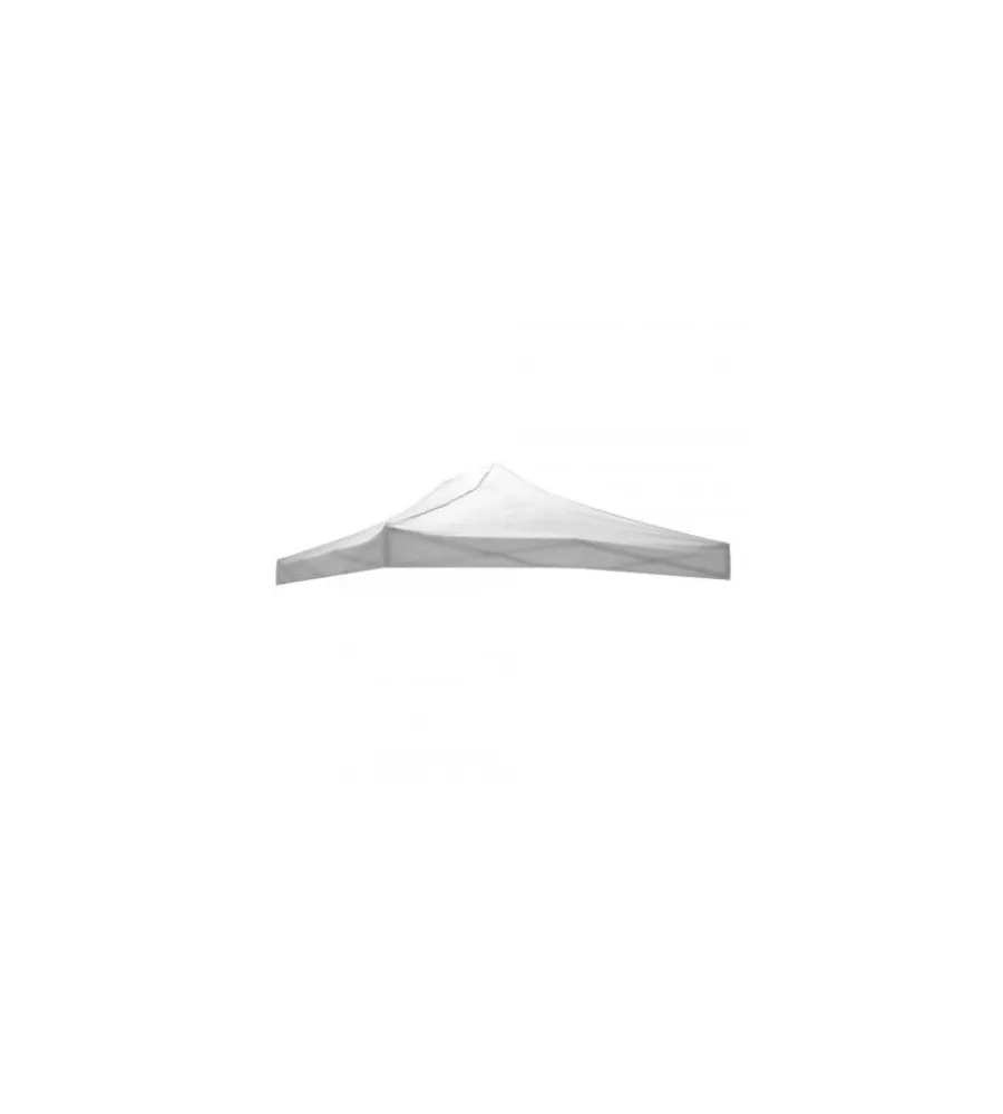 Coperture Per Esterno E Accessori- Tetto per gazebo riviera in tessuto impermeabile e anti uv bianco 3x2 m