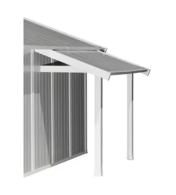 Grosfillex Casette Da Giardino|Tettoia laterale in pvc per abitazioni e casette deco e utility da 7,5 e 11 m² - cod. 22500136