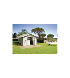 Grosfillex Casette Da Giardino|Tettoia laterale in pvc per abitazioni e casette deco e utility da 7,5 e 11 m² - cod. 22500136