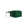 Casette Da Giardino|Tettoia laterale per casetta da giardino biohort "europa mis. 6/7" colore verde scuro metallizzato, 42060