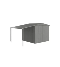 Biohort Casette Da Giardino|Tettoia per casetta europa misure 4 - 5 argento metallizzato - . 42029