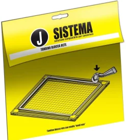 Tessile D'Arredo- Tondino blocca rete con maniglia sistema 6 mt