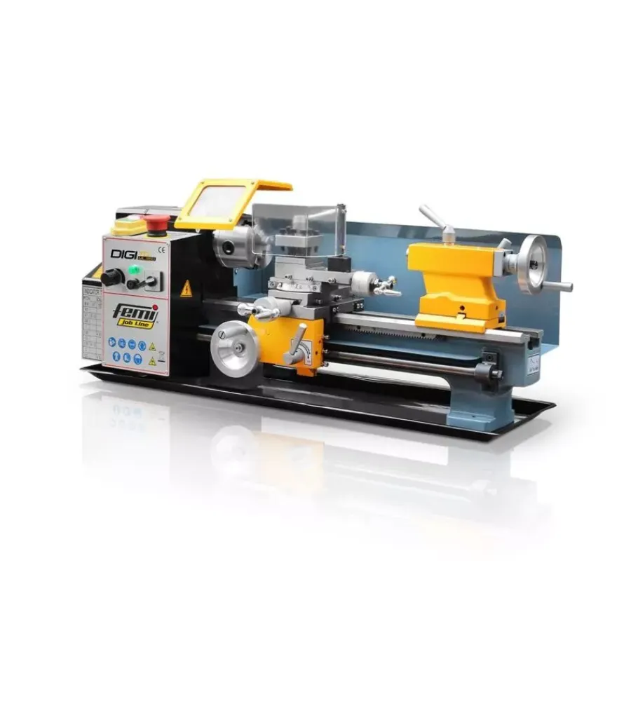 Torni-Femi Tornio per metallo da banco "digito ml 350" con display digitale, 450 w -