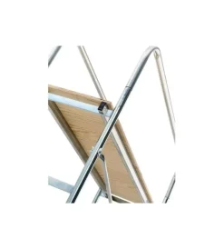 Trabatelli E Scale Professionali|Trabattello mini in acciaio zincato con pianale in legno altezza lavoro 3 m