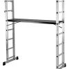 Trabatelli E Scale Professionali- Trabattello multifunzione essenza "everest" con 6 gradini in alluminio