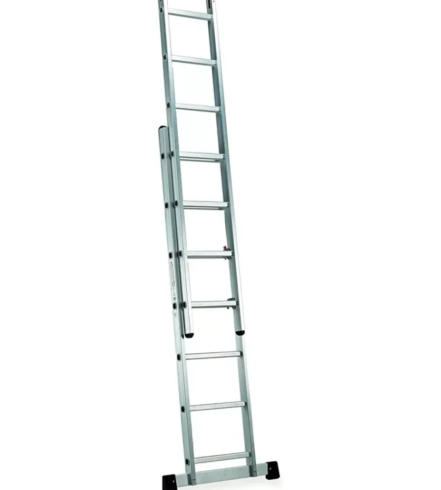 Trabatelli E Scale Professionali- Trabattello multifunzione essenza "everest" con 6 gradini in alluminio