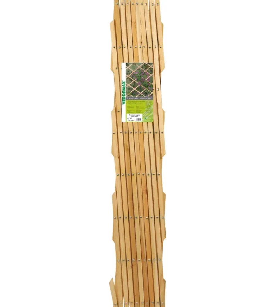 Coltivazione E Cura-Verdemax Traliccio esterno legno 2x1m pino naturale