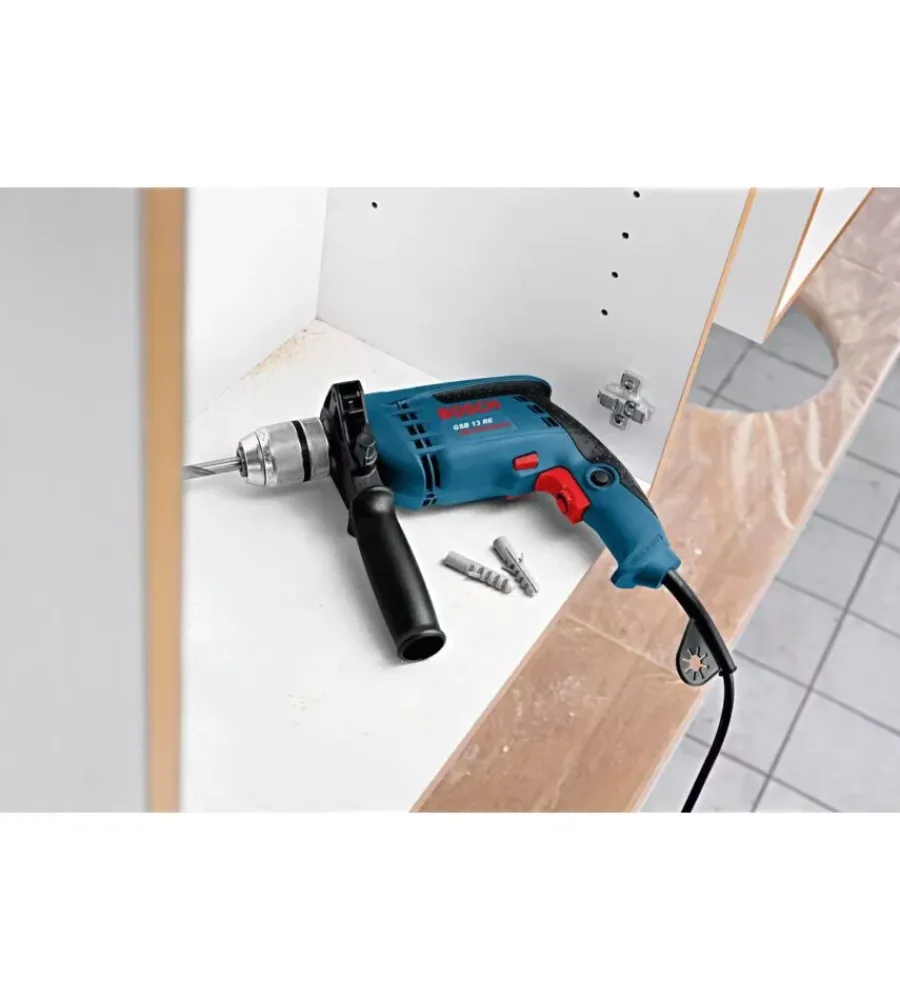 Trapani E Avvitatori-Bosch Trapano a percussione elettrico "gsb 13 re" 600 w