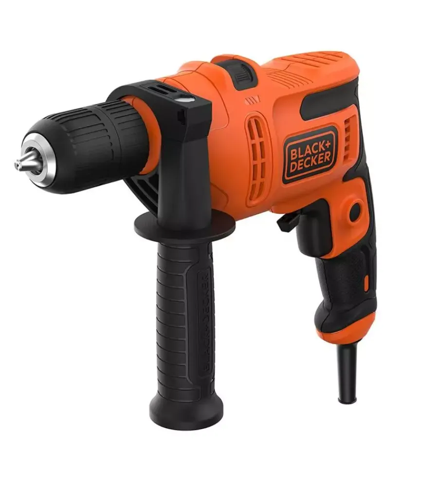 Trapani E Avvitatori-Black+Decker Trapano a percussione elettrico "beh200-qs" 500 w