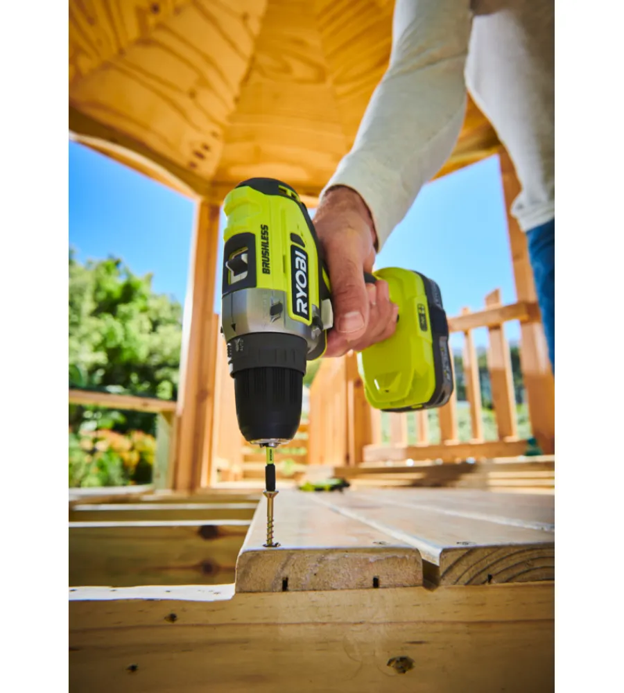 Trapani E Avvitatori-Ryobi Trapano avvitatore a batteria "r18dd5-0" 18v, solo corpo macchina
