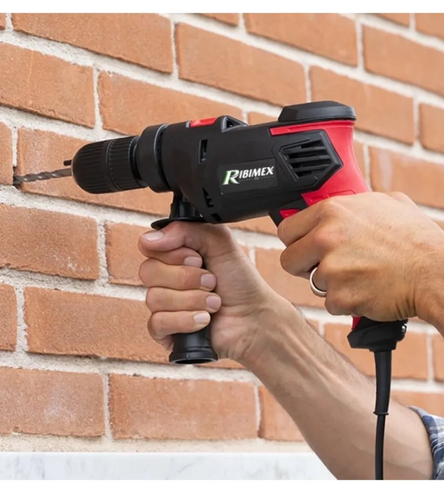 Trapani E Avvitatori-Ribimex Trapano avvitatore a percussione elettrico "prper710/13" 710 w