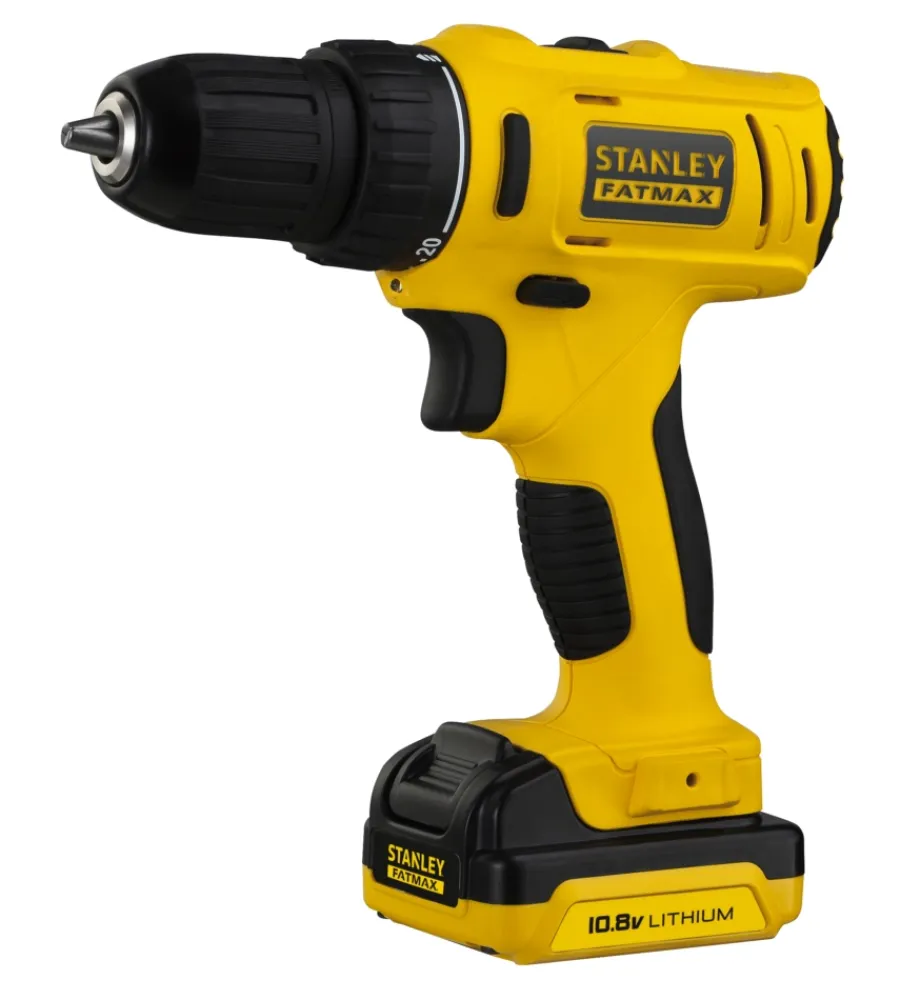 Trapani E Avvitatori-Stanley Fatmax Trapano avvitatore "fmc011s2-qw" 2 batterie 10,8v 1,5ah