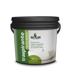 Ricolor Pitture Murali|Traspirante bianco 14 litri -