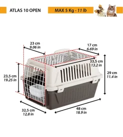 Discount Trasportino atlas 10 open marrone - Trasportini Per Cane