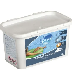 Trattamento 4 azioni per piscine tavolette da 250 gr 1 kg Piscine