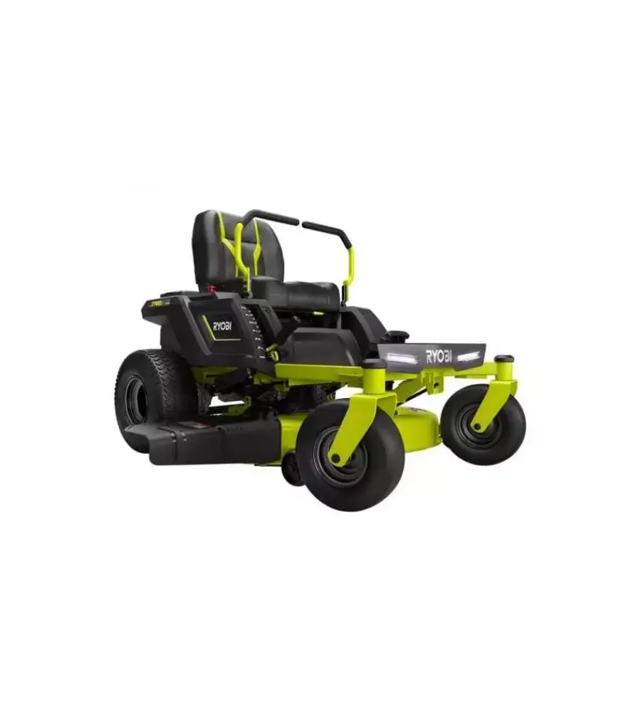 Ryobi Trattorini Tagliaerba|Trattorino tagliaerba a batteria "ztr480ex" taglio 106 cm 48v - raggio zero con scarico laterale