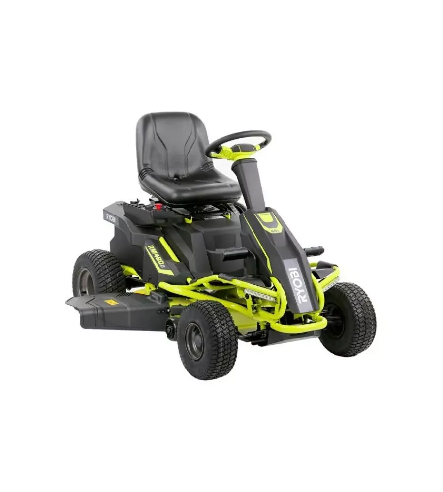 Trattorini Tagliaerba-Ryobi Trattorino tagliaerba a batteria "rm480e" taglio 96 cm 48v 100ah