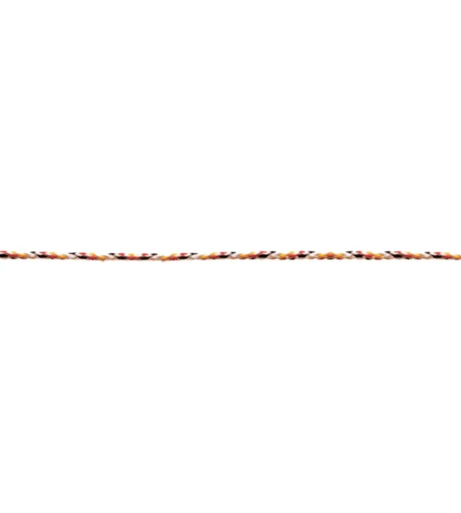 Discount Treccia per veneziana in polipropilene ø 3 mm. nero-rosso-giallo 300 mt. Sistemi Di Fissaggio