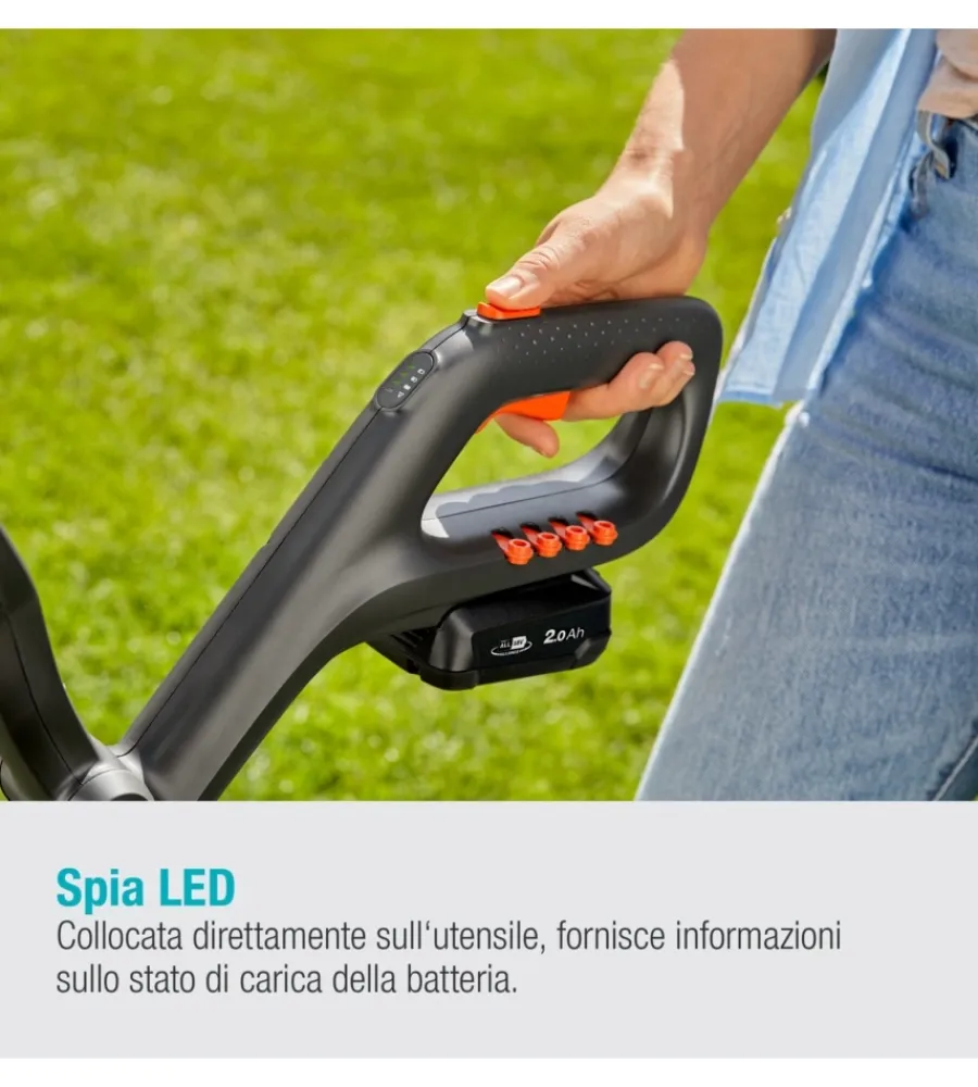 Gardena Decespugliatori|Trimmer a batteria "easy cut 23" 18v 2ah e caricabatterie
