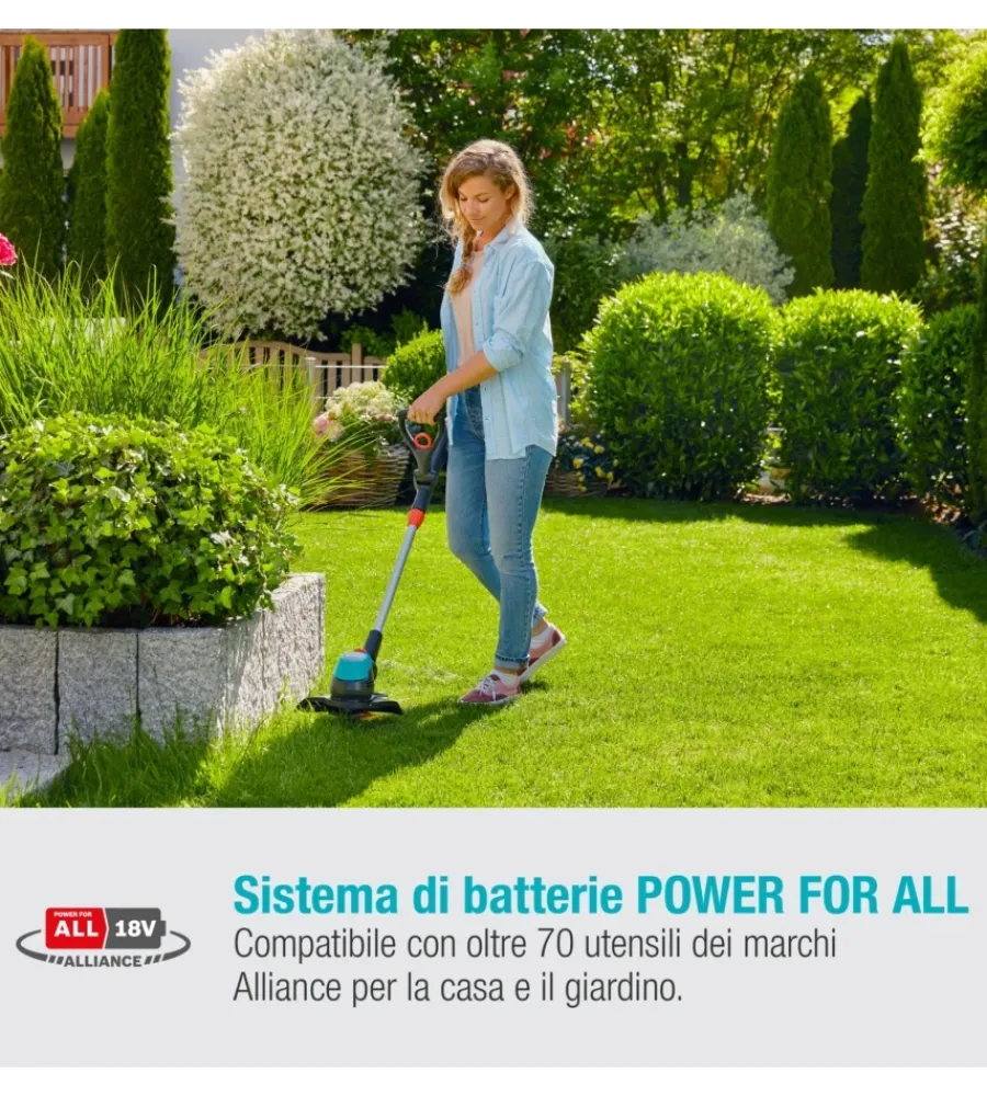 Gardena Decespugliatori|Trimmer a batteria "easy cut 23" 18v 2ah e caricabatterie