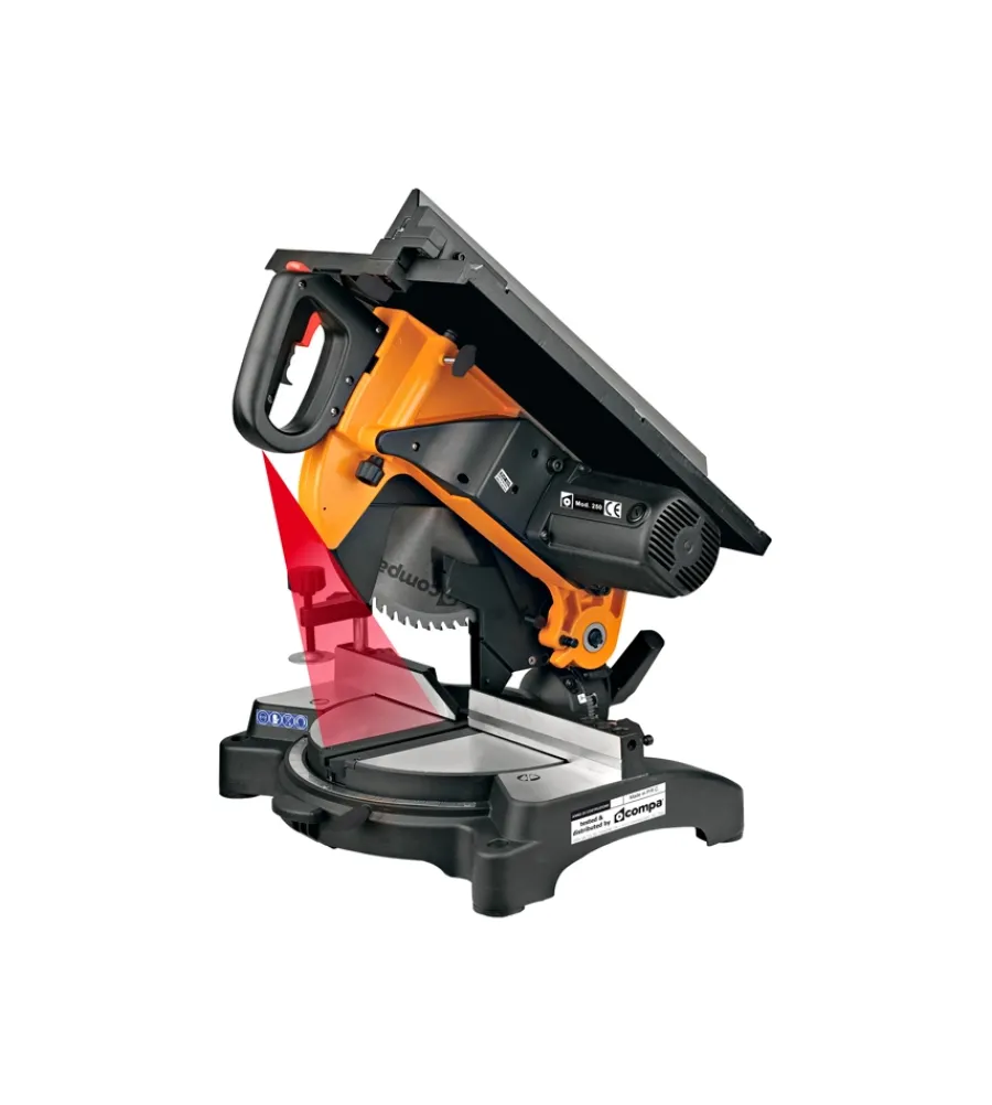 Troncatrici-Compa Troncatrice per legno "orange 250" con piano in alluminio - .