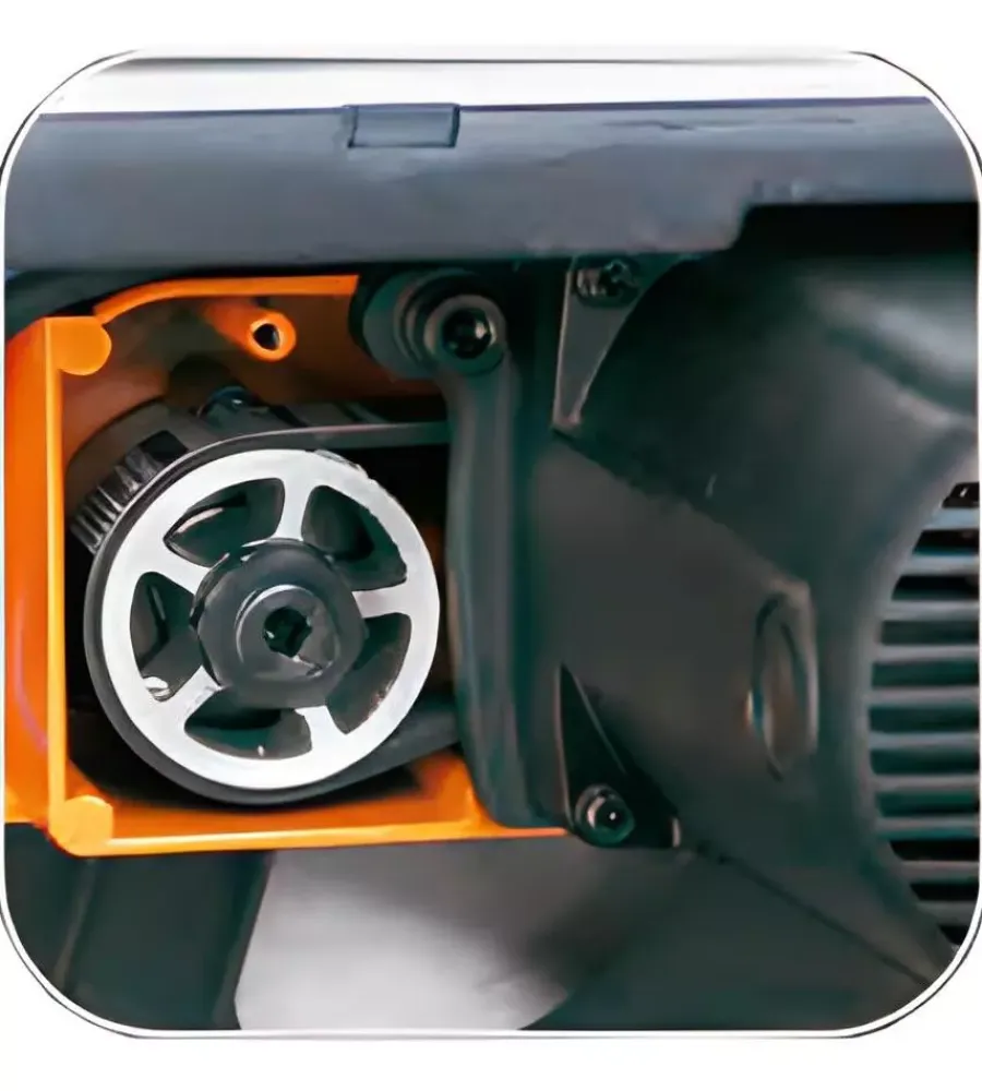 Troncatrice portatile "orange 210" in alluminio con motore a spazzole e lama con diametro 210 mm, 1200 w 5000 giri/mm Troncatrici