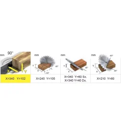 Compa Troncatrici|Troncatrice radiale 305 x2-b con doppio indicatore laser 2.000 watt