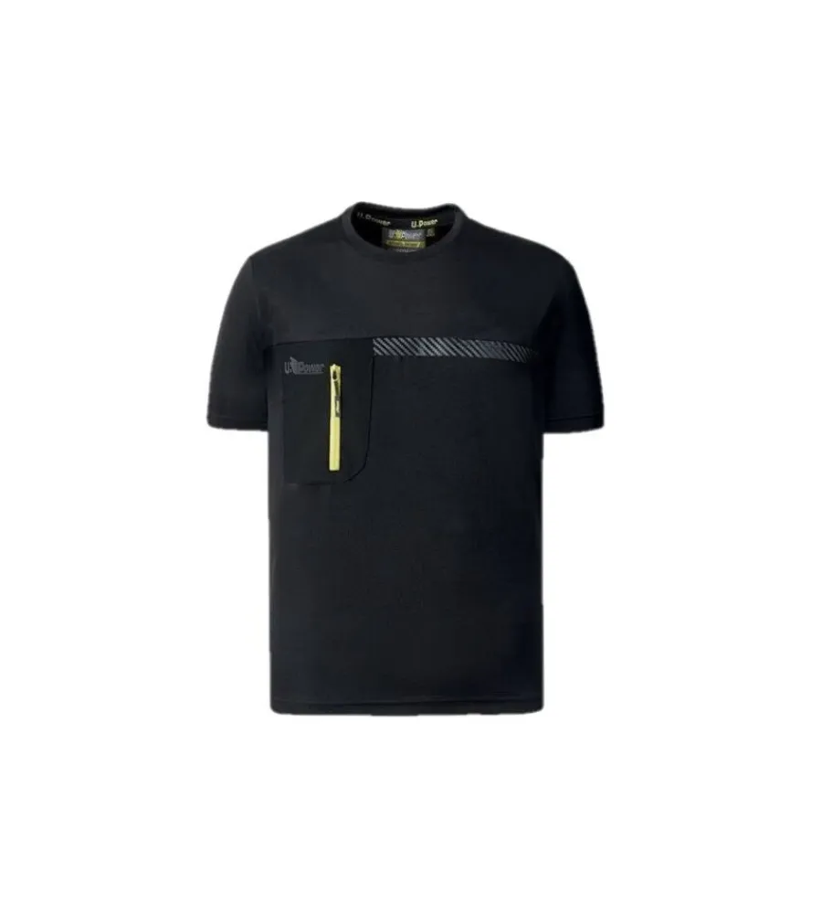 T-Shirt E Camicie|T-Shirt E Camicie-U-Power T-shirt da lavoro "cristal black carbon" nero tg l