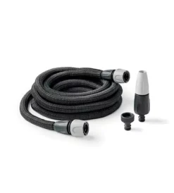 G.F. Irrigazione|Tubo da giardino auto-estensibile "aquapop grey easy" in tessuto, 15 metri