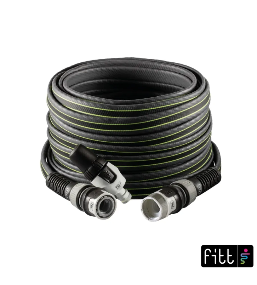 Irrigazione- Tubo da giardino estensibile fitt ikon lime in nts, 25 metri
