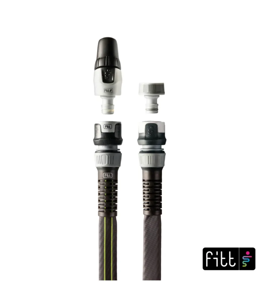Irrigazione- Tubo da giardino estensibile fitt ikon lime in nts, 25 metri