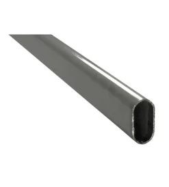 Ferramenta Per Mobili E Infissi|Tubo per armadi ovale - 200 cm. - cromato