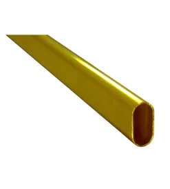 Ferramenta Per Mobili E Infissi|Tubo per armadi ovale - 120 cm. - ottonato