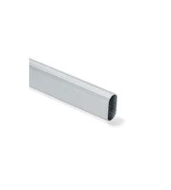 Ferramenta Per Mobili E Infissi|Tubo per armadi ovale in alluminio millerighe 150 cm.