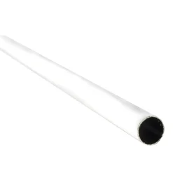 Ferramenta Per Mobili E Infissi|Tubo per armadi tondo rivestito - 120 cm. - bianco